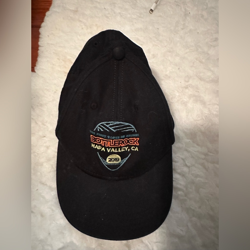 Black Collectible Bottle Rock Napa California Concert 2019 Memorabilia Hat Cap